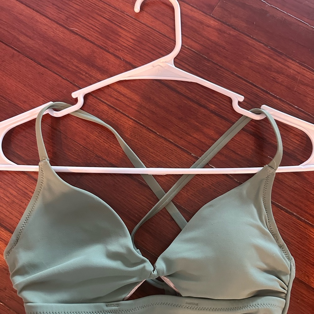 Sage Green Bikini Top